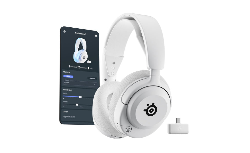 SteelSeries Arctis Nova 5P Wireless Headset, Bluetooth/USB Type-C, Driver 4 cm, Model GAPL-1526