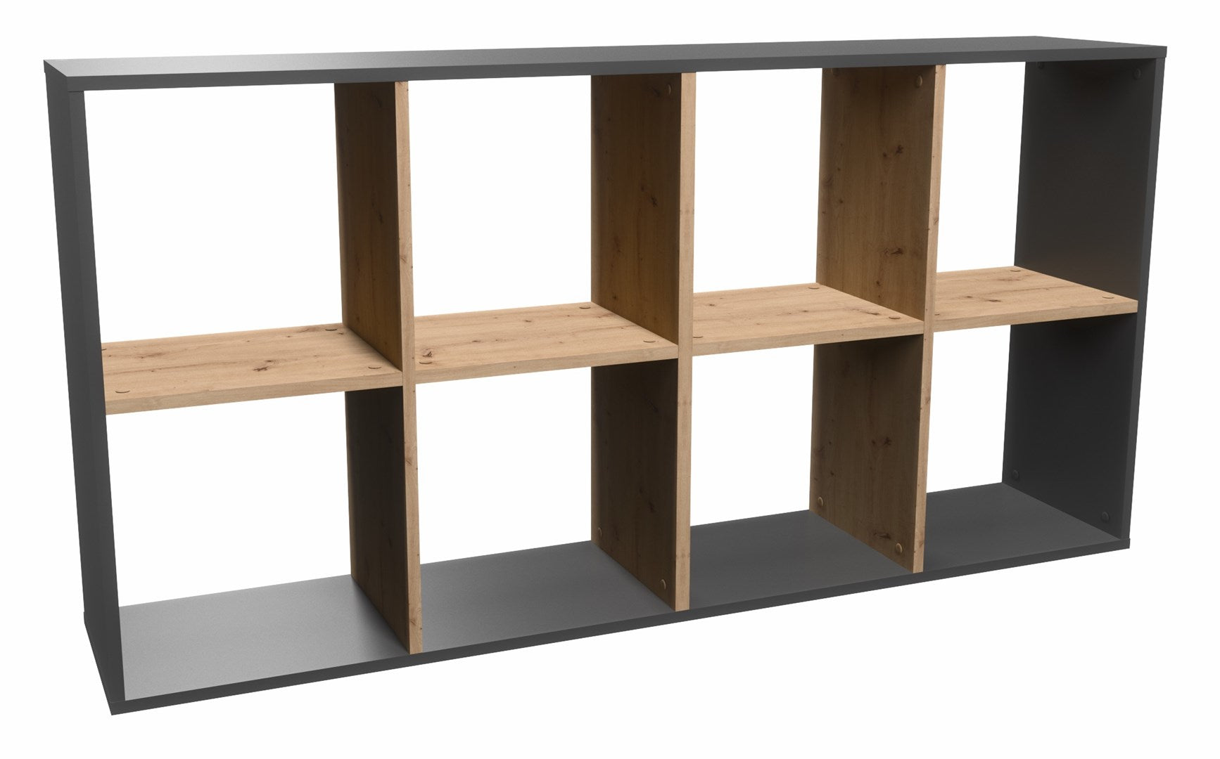 MALAX 2X4 Anthracite/Artisan Shelving Unit
