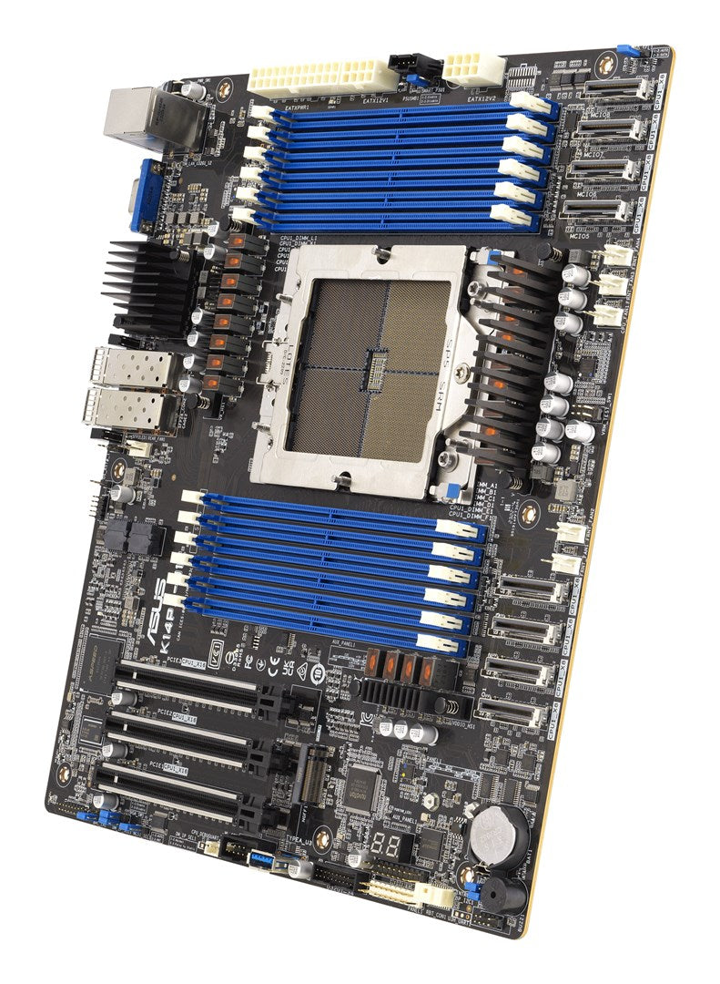 ASUS - Server Motherboard for AMD EPYC 9004 - Dual 25 Gbps Ethernet, 12 x DDR5, 16 NVMe Drives - 90SB0CI0-M0UAY0
