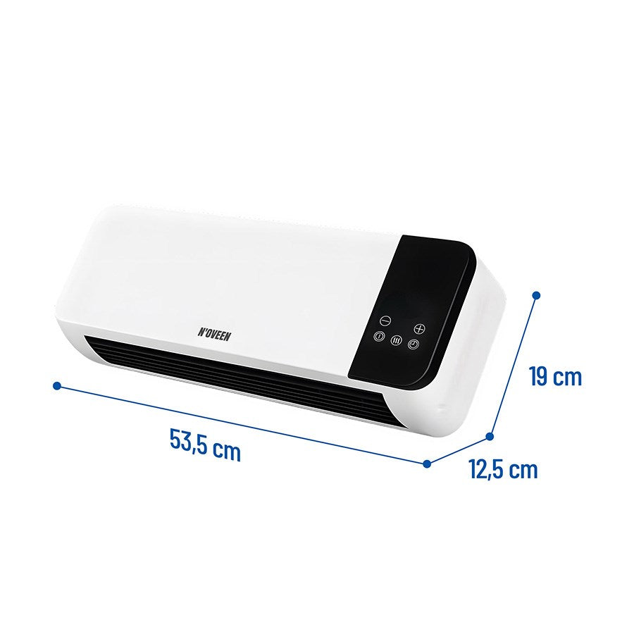 N'OVEEN HC1200 LED WiFi Air Curtain + Remote Control 2000 W White