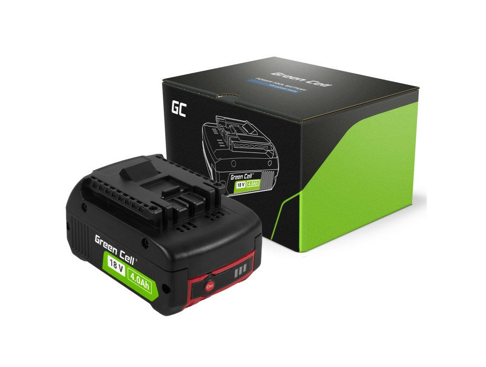 Green Cell Battery PTBO18V4 - 590 g, 270x100x180mm - 18V, 4Ah - Bosch Compatible