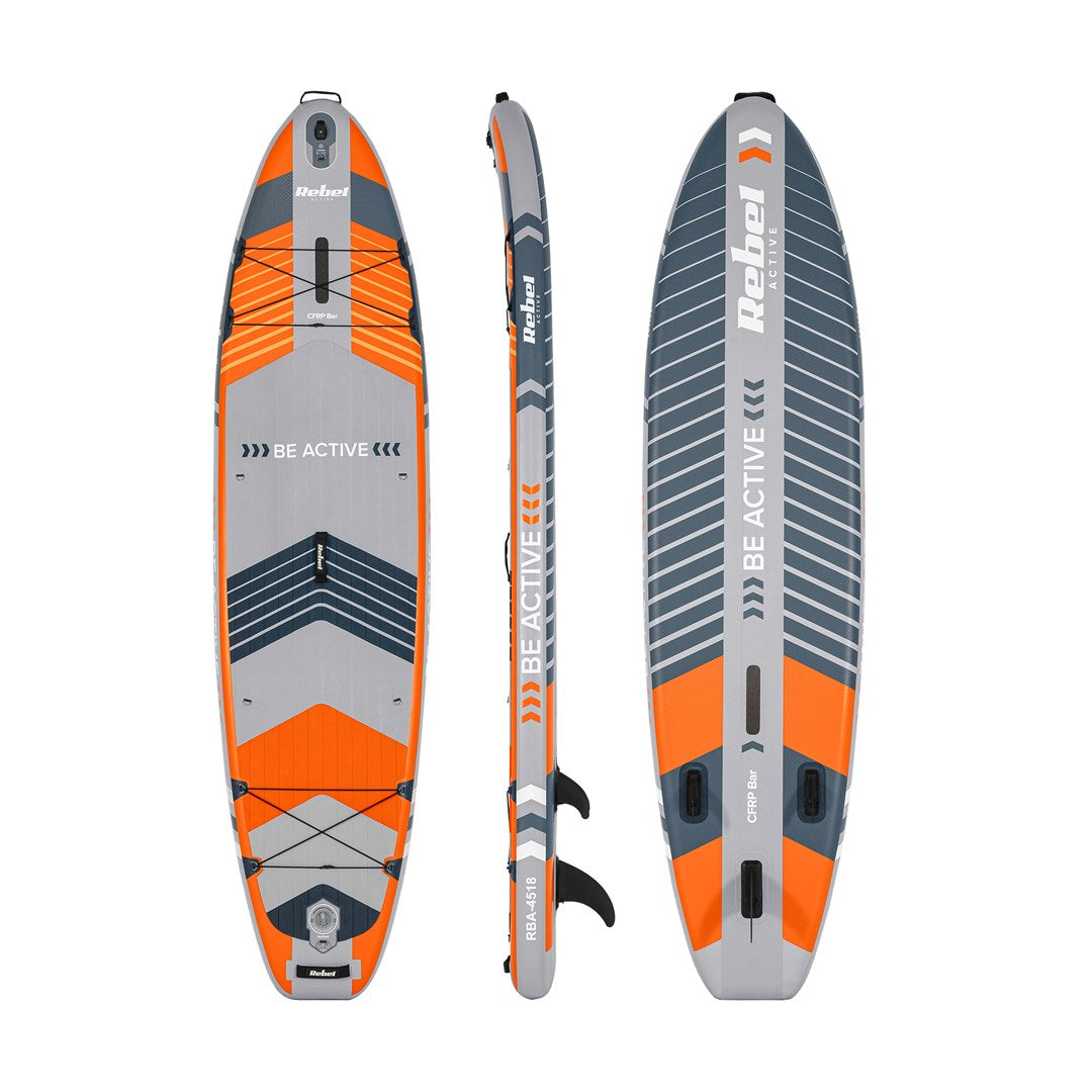 Rebel Inflatable SUP Board PRO Orange RBA-4518 Weight: 17300 g Max Capacity: 220 kg