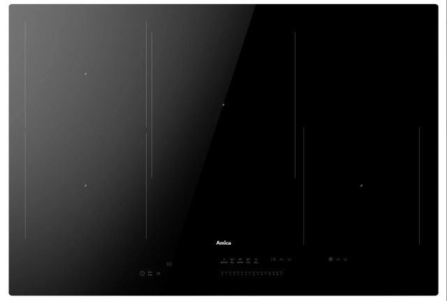 Amica Induction Hob 75 cm 4 Cooking Zones Black PID7541PHTSU HC 3.0