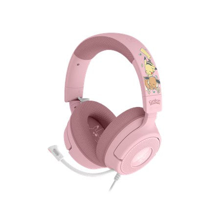 Razer Kraken V4 X – Pikachu & Eevee Edition Headset Wired Head-band Gaming USB Type-C / USB Type-A Pink