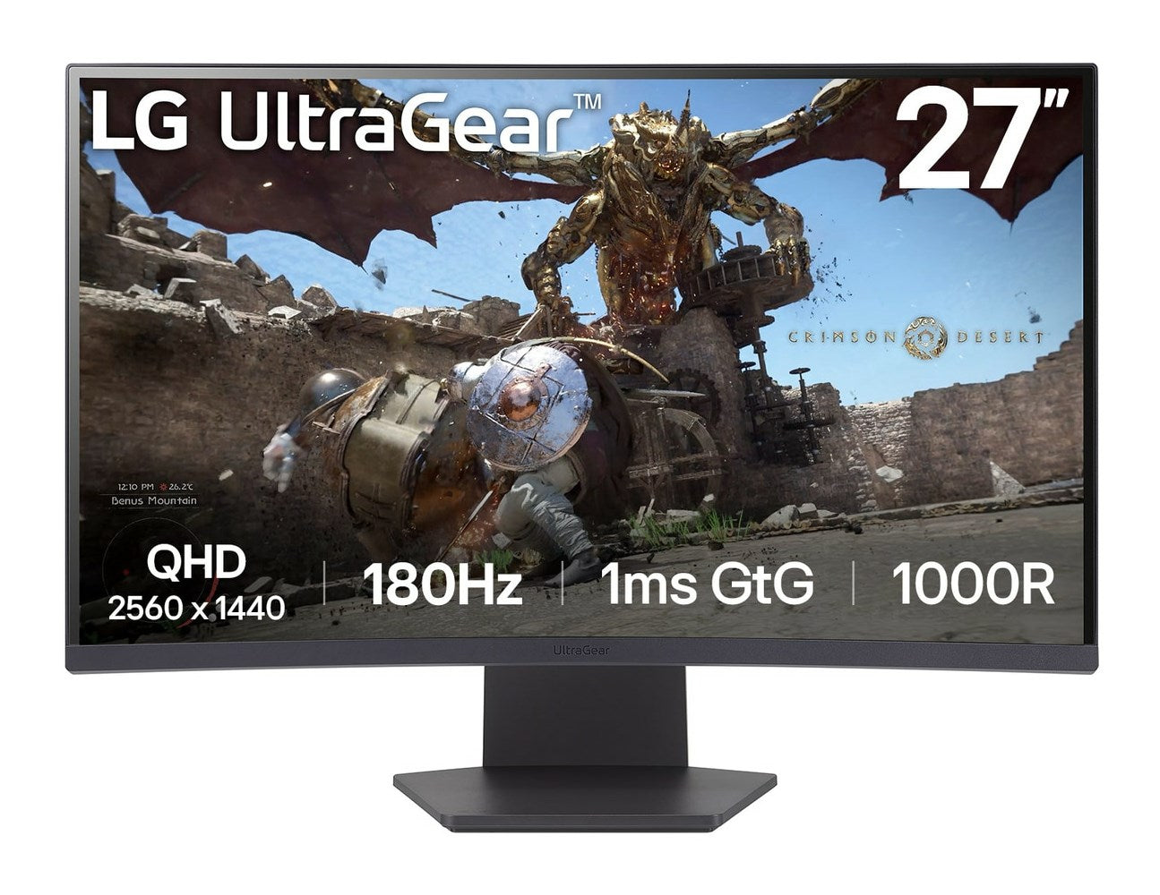 LG 27GS60QC-B Computerbildschirm 68,6 cm (27") 2560 x 1440 Pixel Full HD LCD black (27GS60QC-B.AEUQ)