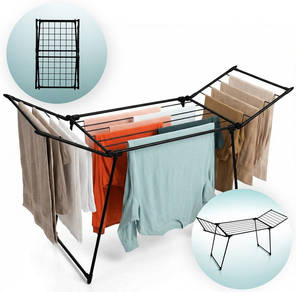 PROMIS SCOPELLO Extendable Clothes Dryer Black