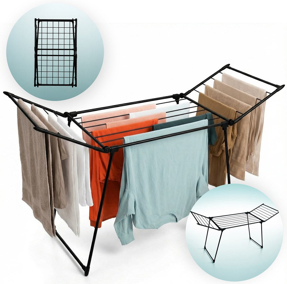PROMIS SCOPELLO Extendable Clothes Dryer Black