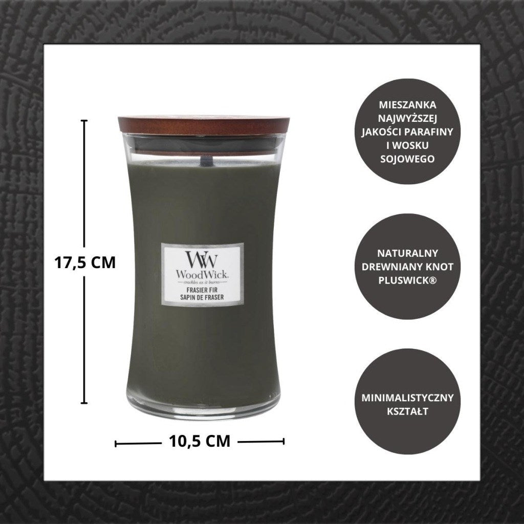 WoodWick Large Scented Candle FRASER FIR 1135 g | Model: 2674131E