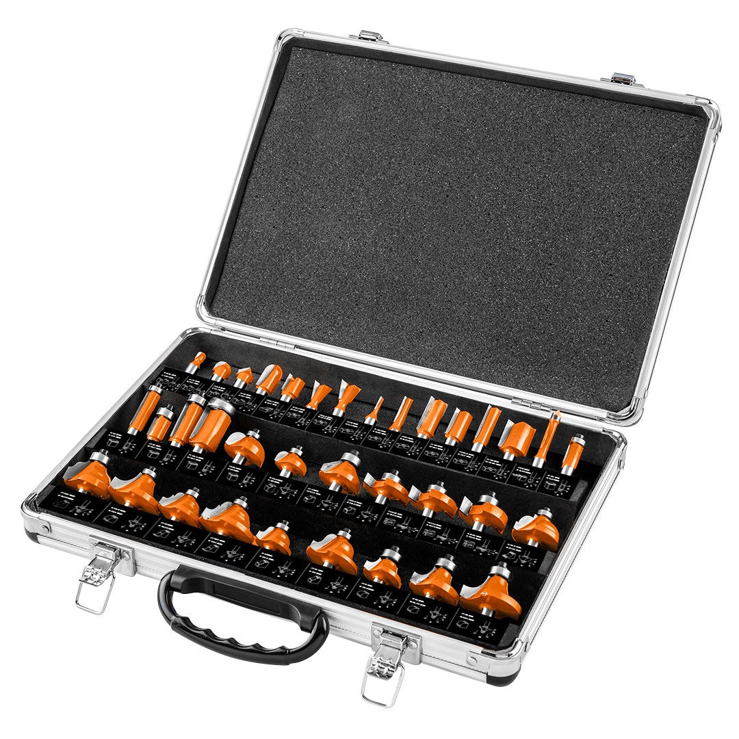 NEO TOOLS End Milling Cutter Set 35 Pieces 8 mm 2068 g 56-240