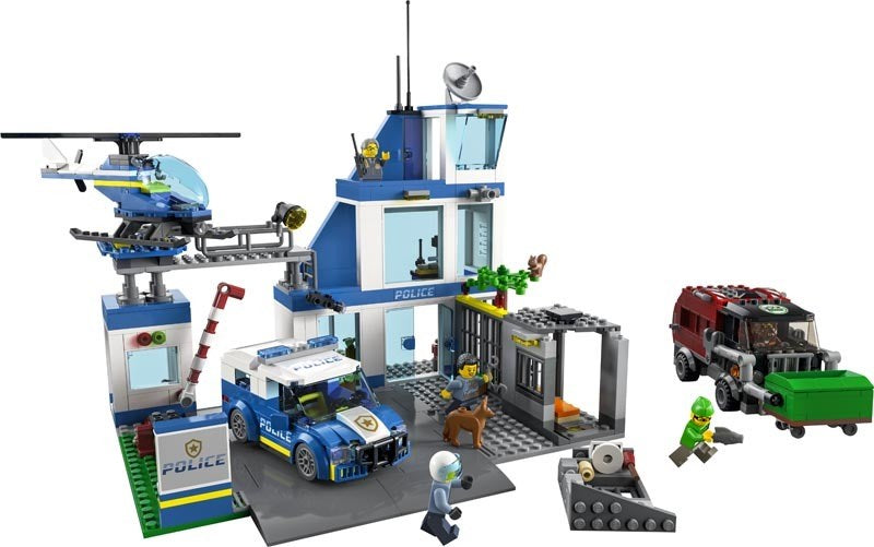 LEGO City 60316 Police Station Building Set - 668 Pieces
