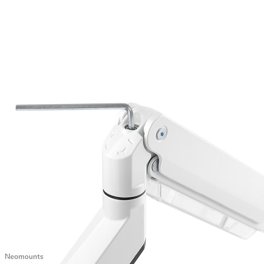 Neomounts NM-D775WHITEPLUS - Single Monitor Desk Mount - 10" to 49" - Swivel, Rotatable, Tiltable - White