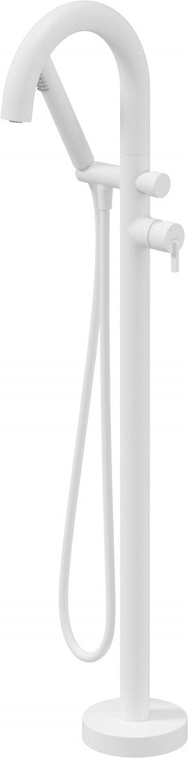 Freestanding bath faucet with shower set