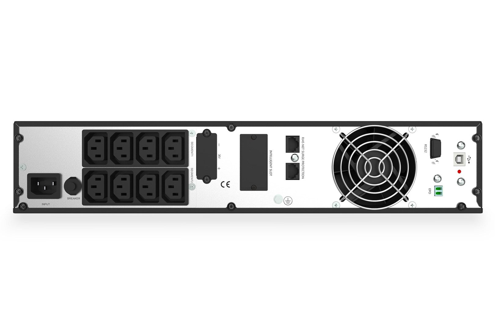 Online Rack UPS 1000VA 1000W 2x12V/9Ah 8xC13 USB RS232 1xC14 RJ45 D325mm