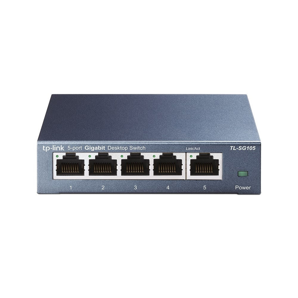 TP-Link 5-Port 10/100/1000Mbps Desktop Network Switch Black | Model: TL-SG105