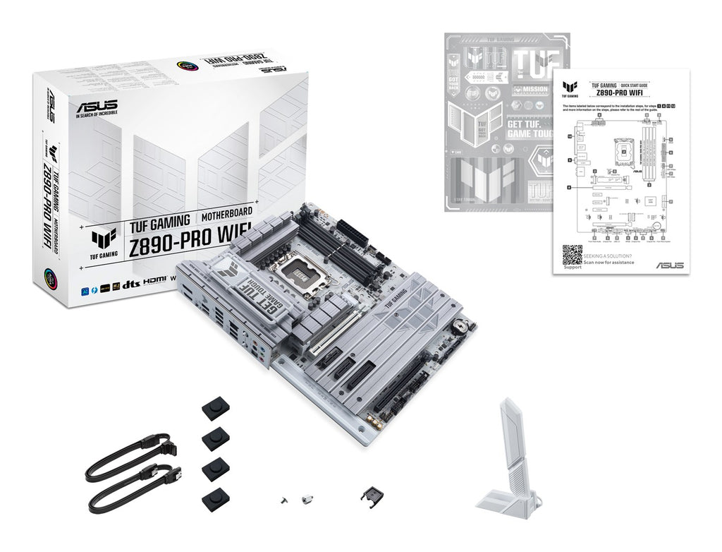 ASUS TUF GAMING Z890-PRO WIFI Motherboard - ATX - LGA1851 - Z890 Chipset (90MB1IR0-M0EAY0) USB4