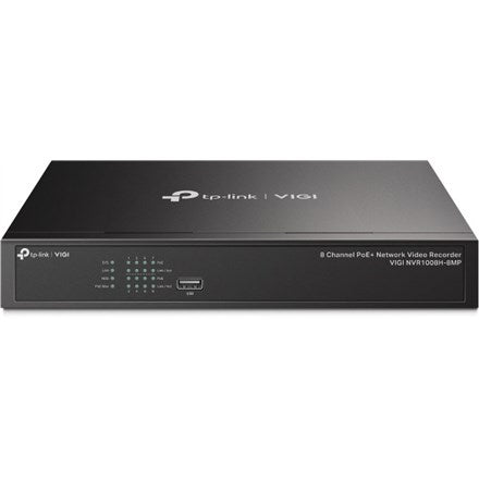TP-Link VIGI NVR1008H-8MP 8-Channel PoE Network Video Recorder 4K HDMI Output