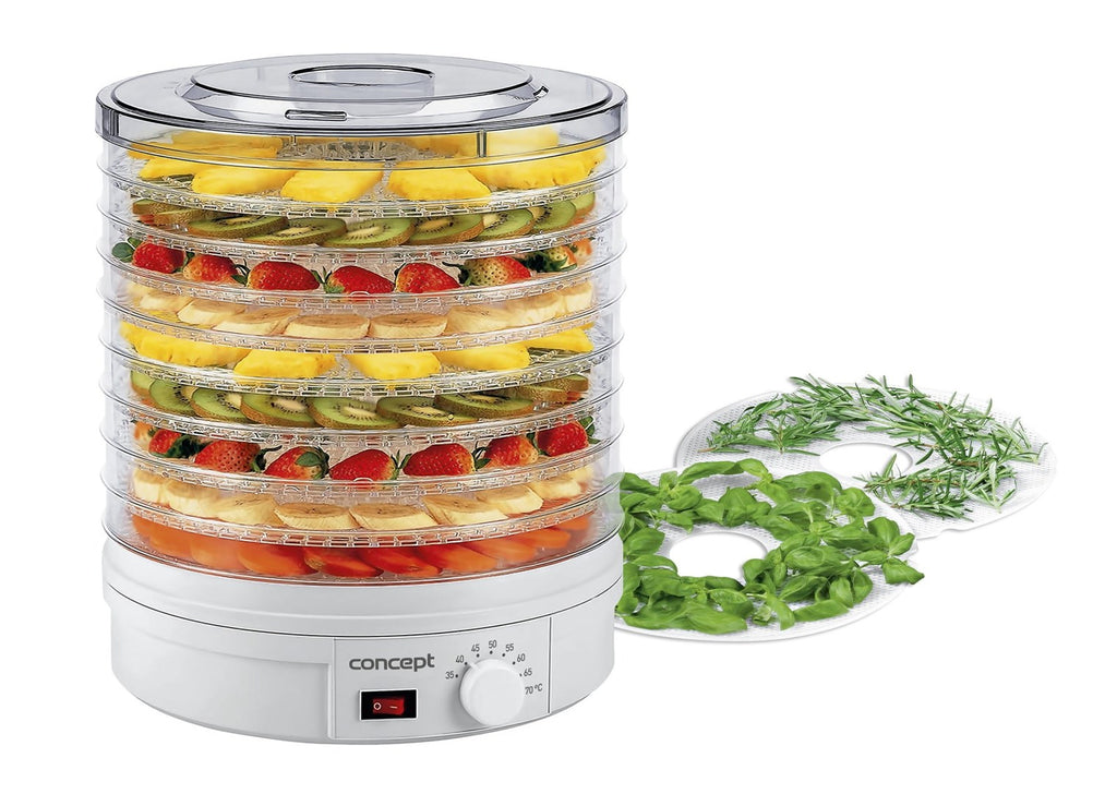 CONCEPT Dehydrator 245 W for Mushrooms, Vegetables, and Fruits SO1020