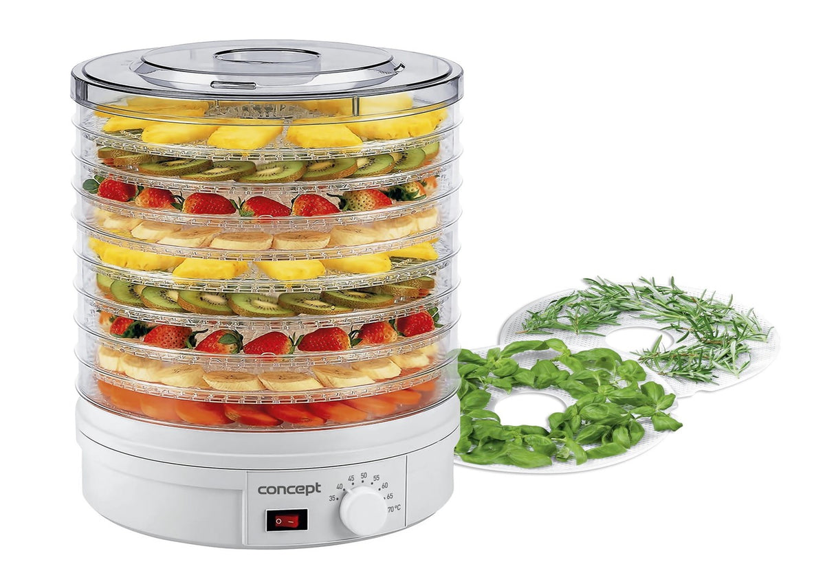 CONCEPT Dehydrator 245 W for Mushrooms, Vegetables, and Fruits SO1020