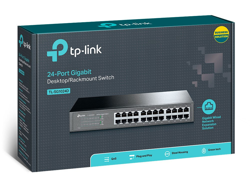 TP-Link Switch 24-Port Gigabit Desktop/Rackmount Model TL-SG1024D