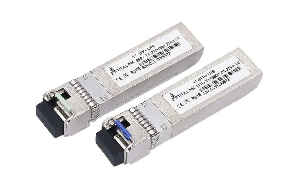 Extralink SFP+ 10 G WDM Module 10Gbps 1270/1330nm Single Mode 20km LC DOM for HP/ARUBA