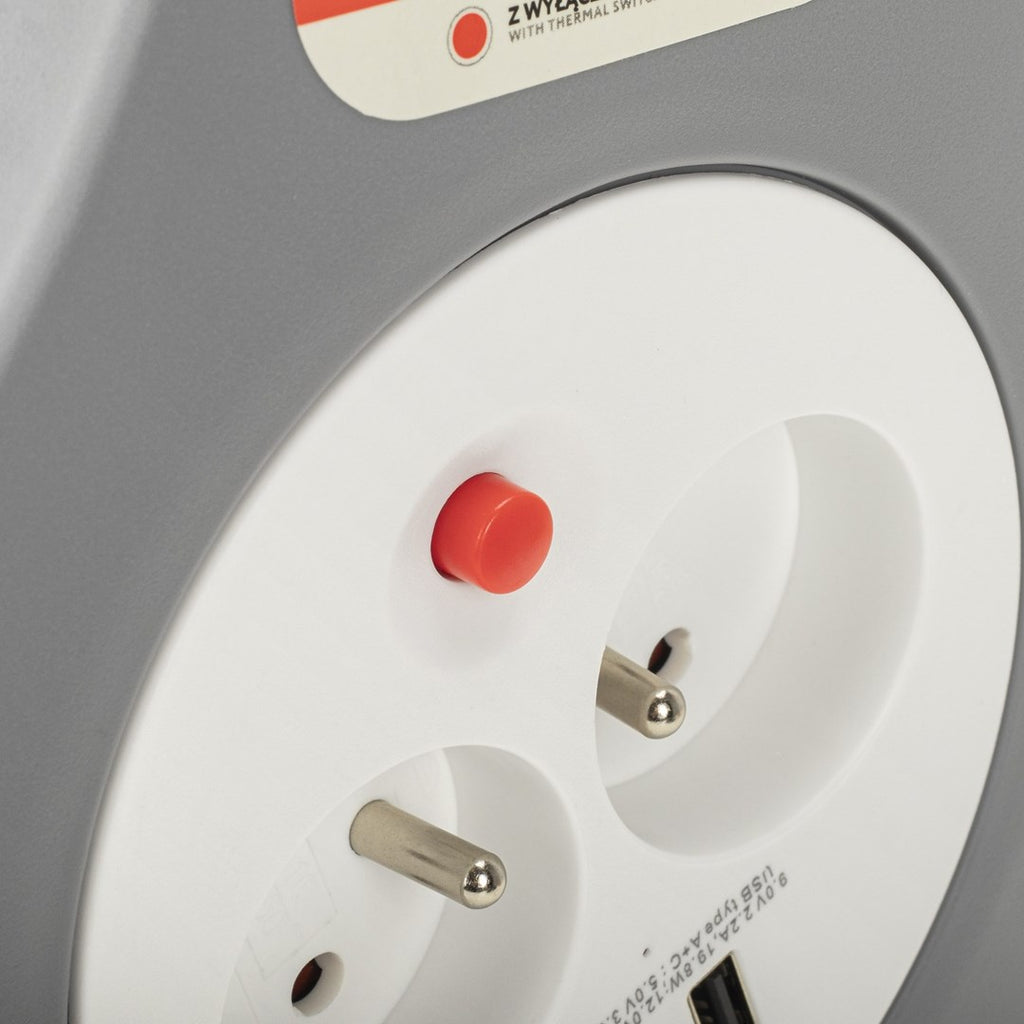 Montis Home Extension Cord with USB 10 m MT188 2 AC Outlets