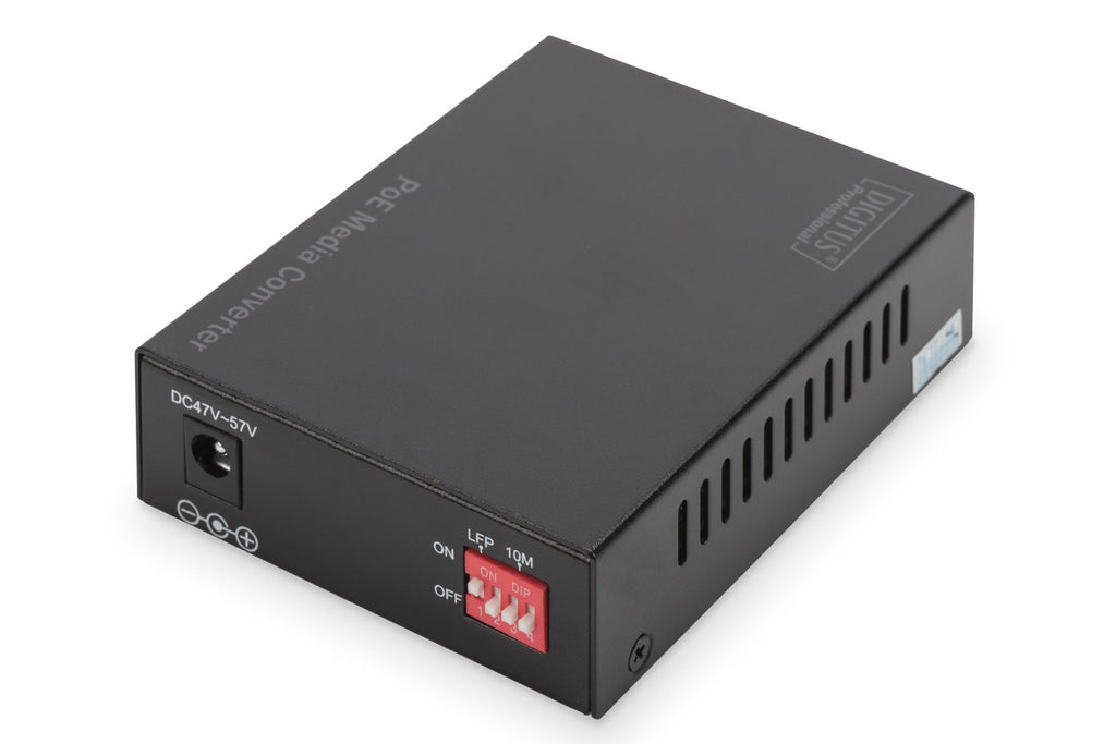 DIGITUS Professional DN-82140 - Medienkonverter - GigE - 10Base-T, 100Base-TX, 1000Base-T, 1000Base-X - RJ-45 / SFP (mini-GBIC) - bis zu 80 km (DN-82140)