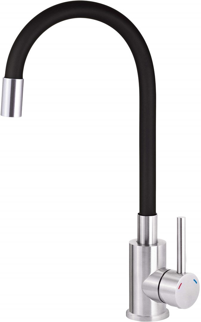 Kitchen faucet with flexible spout