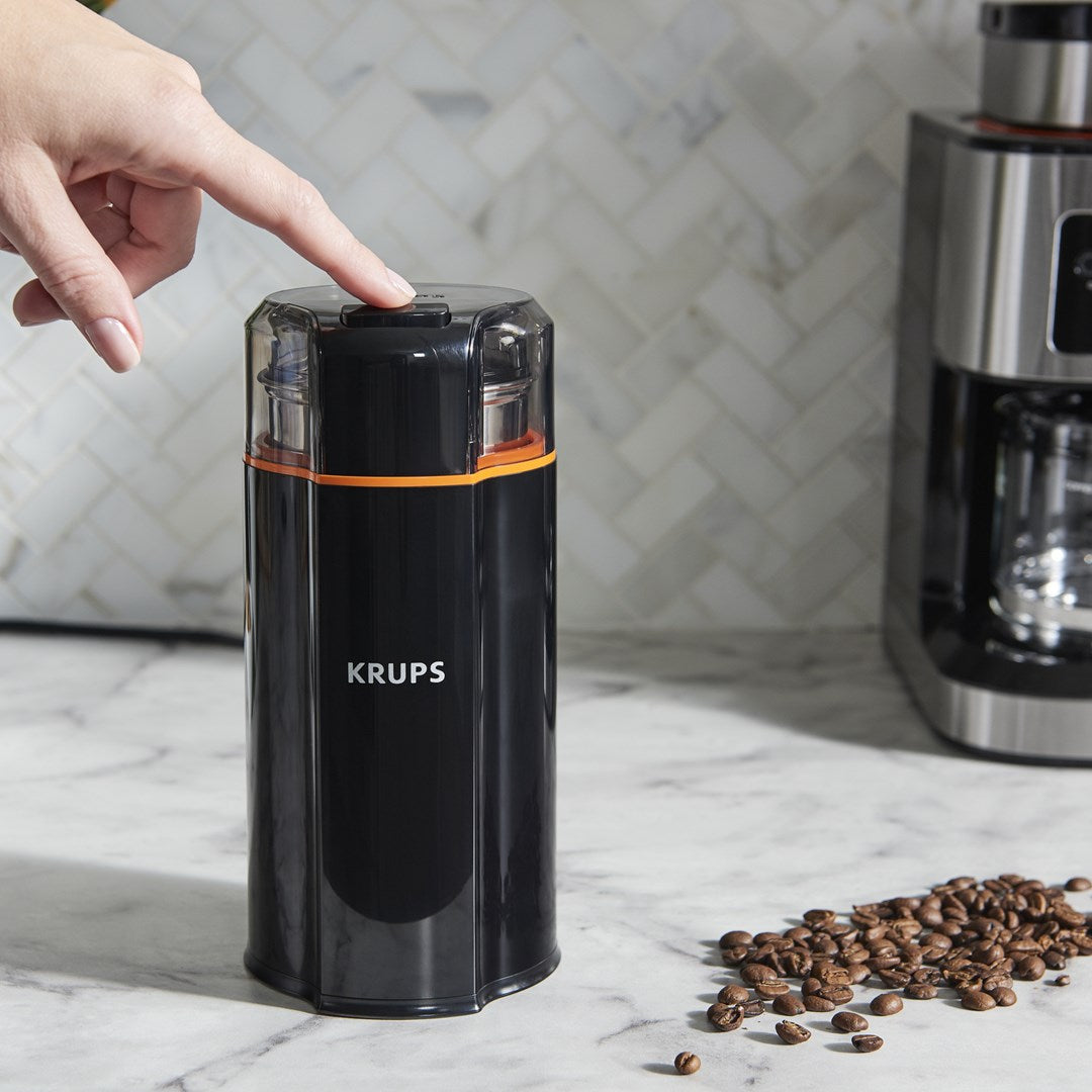 Krups Silent Vortex GX3328 Coffee and Spice Grinder - 175 W - Black