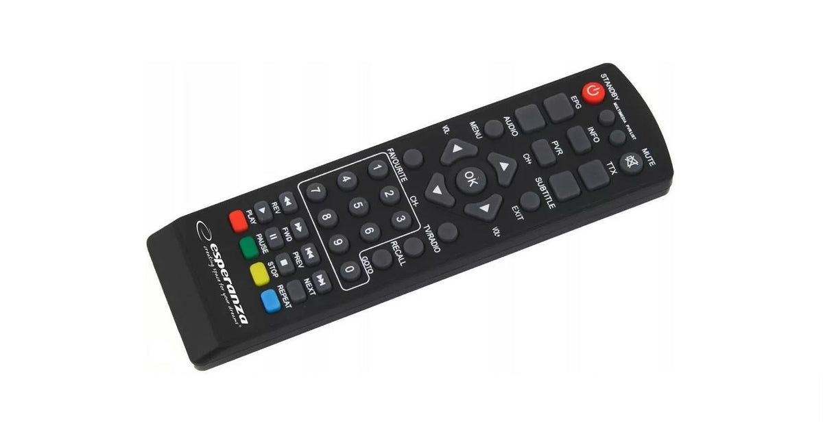 Esperanza EV106R DVB-T Receiver, Terrestrial TV, 405 g, Remote Control