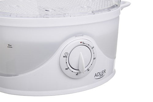 Adler AD 633 Steam Cooker 800 W 3 Baskets 9 L Capacity Freestanding White