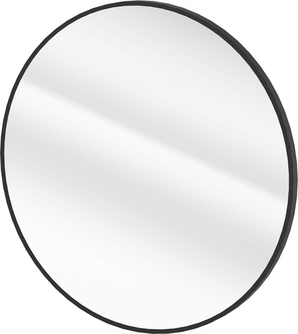 Framed hanging mirror - round