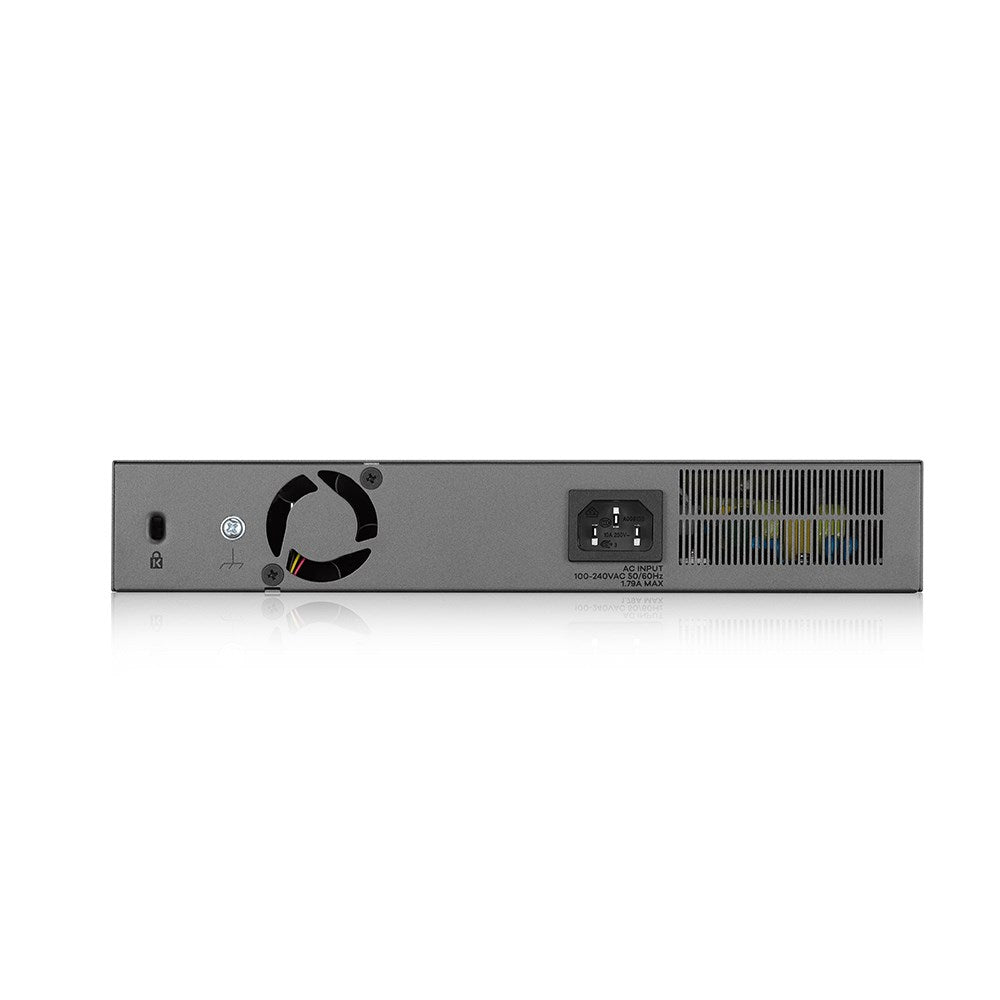 Zyxel GS1350-12HP - Smart Switch - 8 x 10/100/1000 (PoE+) + 2 x 10/100/1000 (Uplink) + 2 x Gigabit SFP (Uplink) - Desktop, Rack