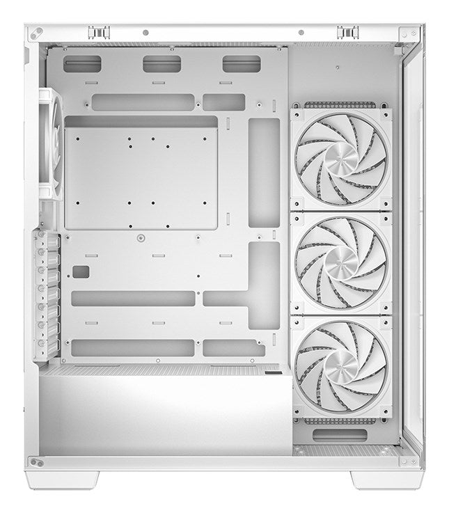 DeepCool CG580 4F V2 Midi Tower White - Elegant PC Case with Panoramic View