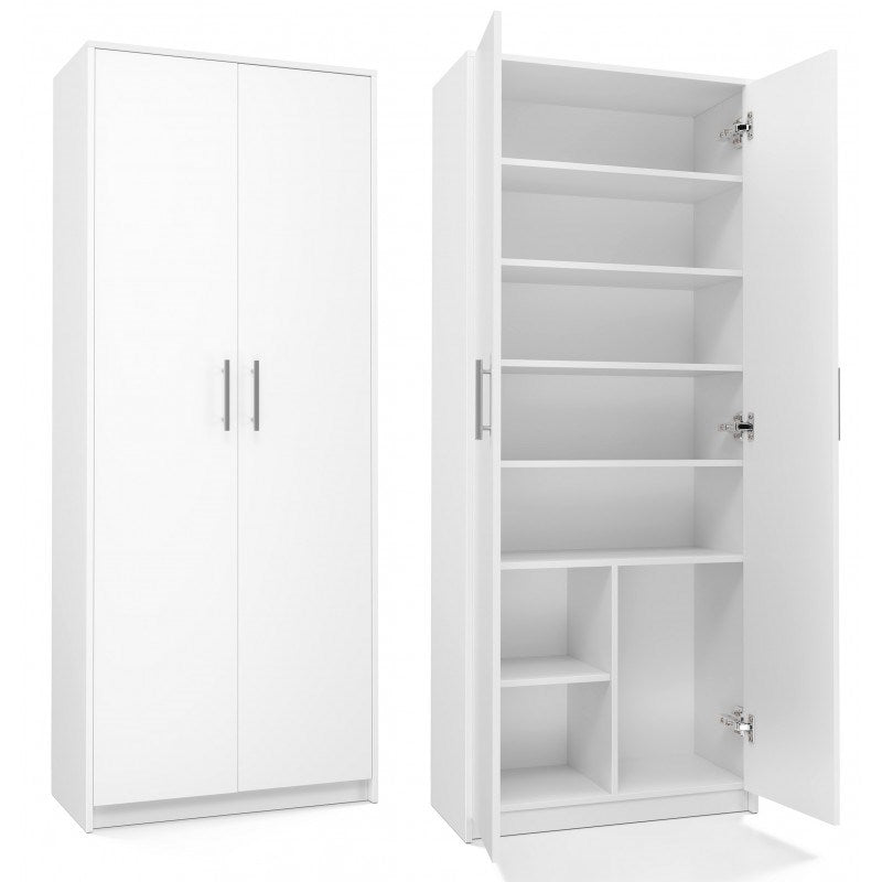 Filing Cabinet OLIV 2D 74x35x180 cm White