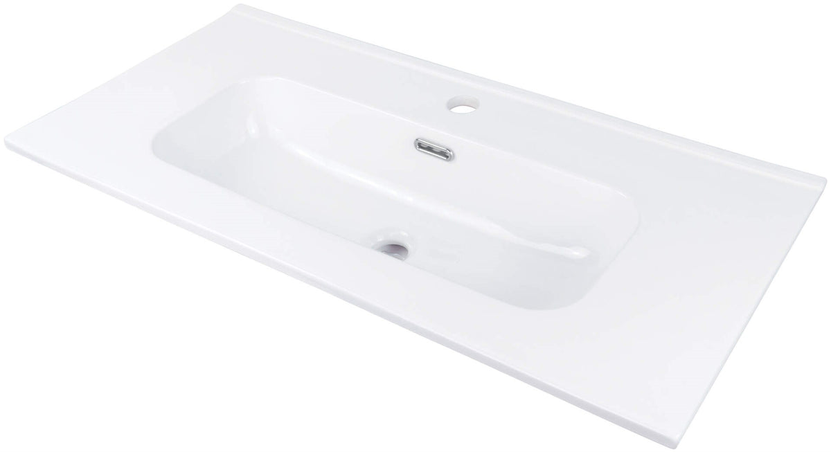deante Ceramic Recessed Washbasin Space for Tap 80 cm CTU_6U8M