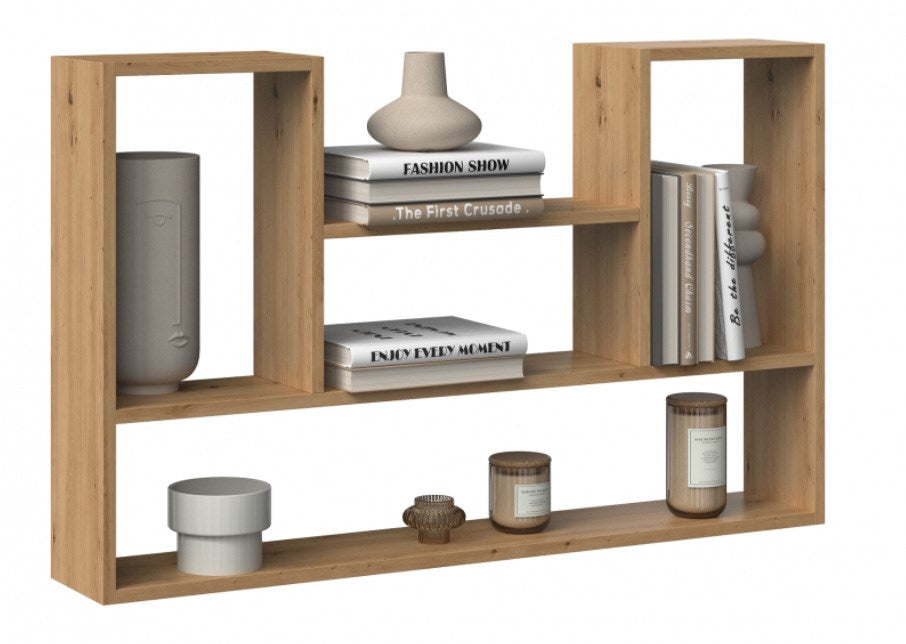 BILBAO 4P Hanging Rack Artisan Oak Wall-Mounted 100x16x60 cm