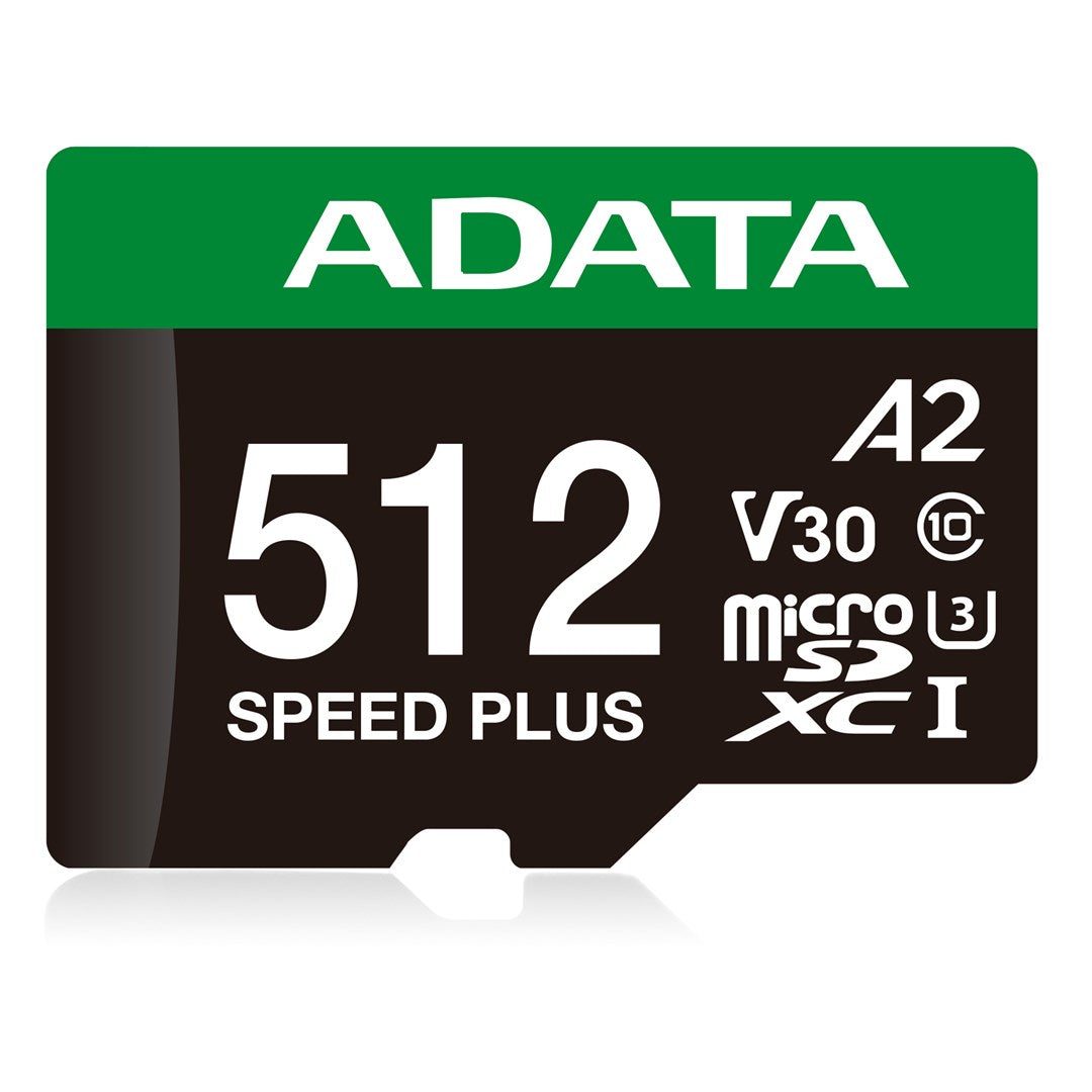 ADATA MicroSDXC 512 GB Class 10 UHS-I U3 UD512GUI3V30A2SP-RA1