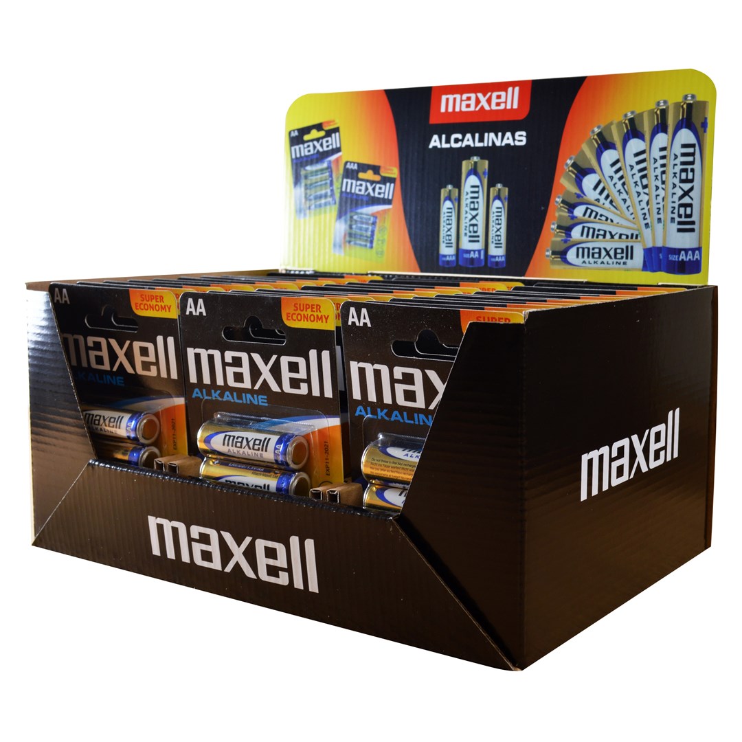 Maxell Batteries LR6 DISPLAY - 3230 g, 120 pcs, 1.5V - AA Type