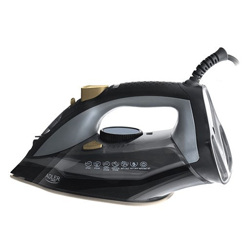 Adler Steam Iron 3000W AD 5038 - 0.35 L Water Tank, Vertical Steam