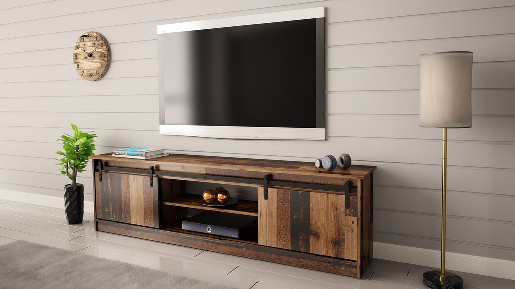 RTV GRANERO 200x56.7x35 Old Wood Cabinet