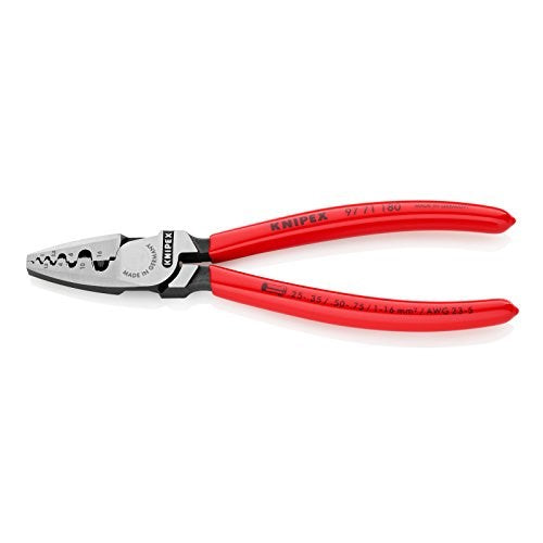 Knipex Crimping Pliers for Connectors 0.5-16 mm² 180 mm mm2