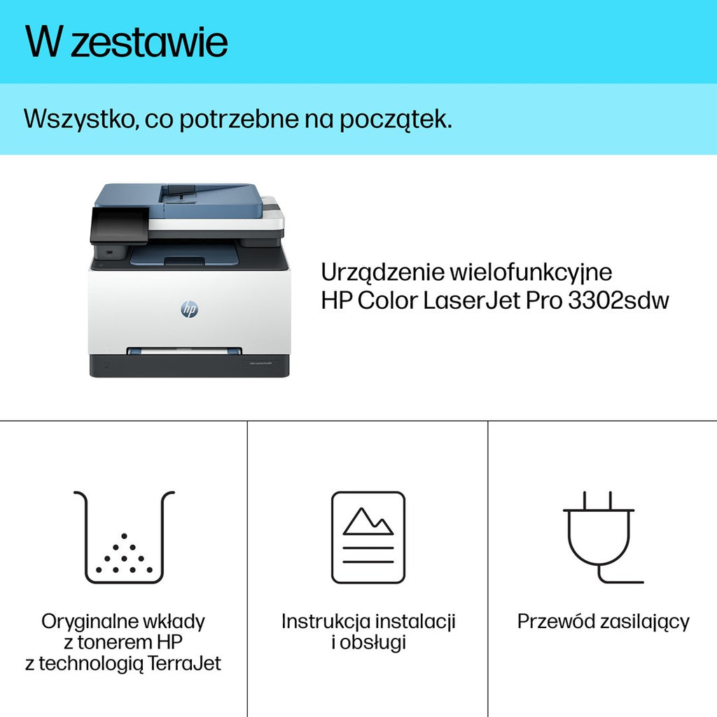 HP LaserJet Pro 3302sdw Wireless Multifunction Color Printer  Copier  Scanner; Duplex
