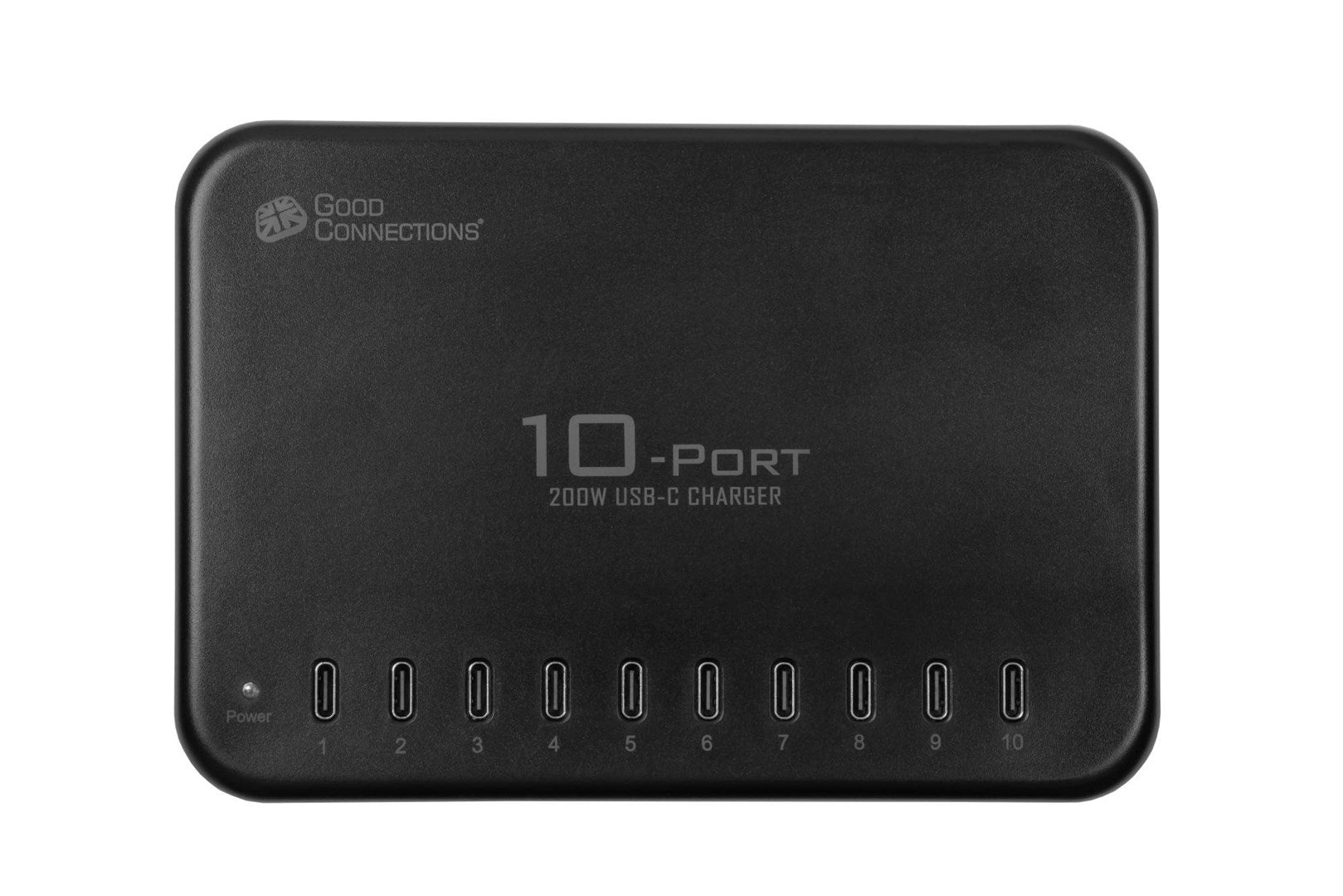 Good Connections USB Desktop Fast Charger 200W 10-Port Black PCA-D007S 10x