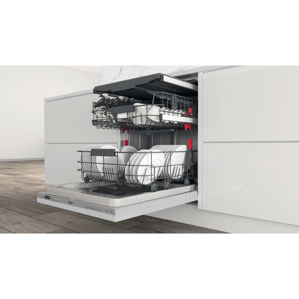 Whirlpool Fully Built-in Dishwasher WIC 3C33 PFE for 14 Place Settings