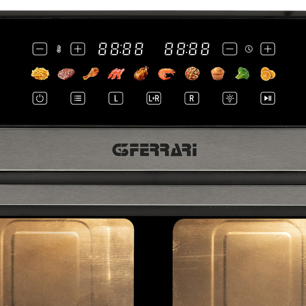G3 Ferrari Hot Air Fryer G10223 Double 12 L 2200W Black Stainless Steel