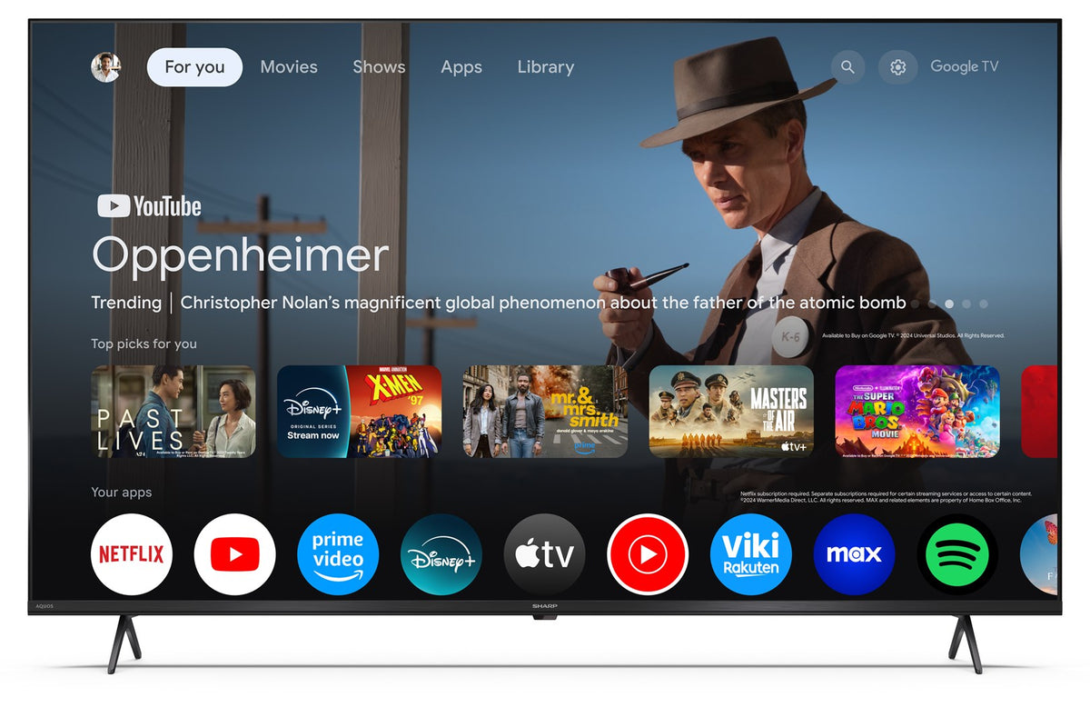 Sharp 50" 4K Ultra HD LED Google TV 3840 x 2160 50HL4265E