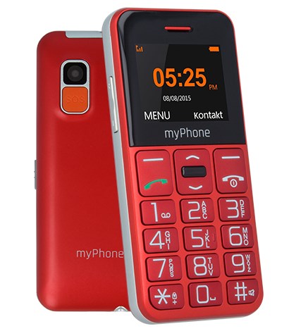 myPhone Halo Easy - 4.32 cm (1.7") - Grey, Red - Entry-level Phone