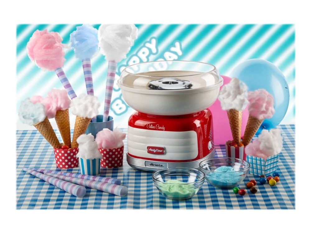 ARIETE Cotton Candy 2973/00 Partytime candy floss maker 500 W Red