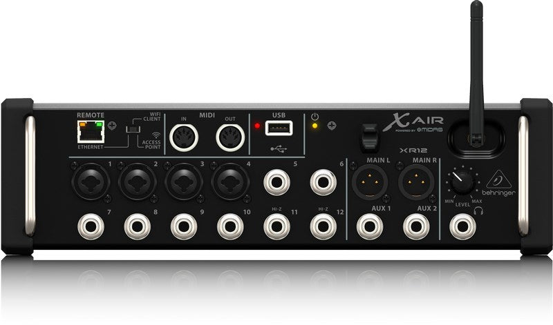 Behringer XR12 audio mixer 12 channels Black