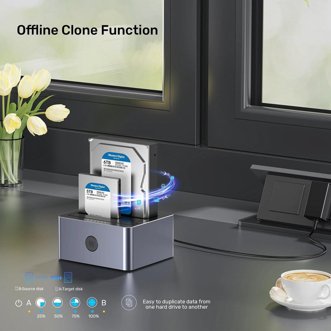 UNITEK CLONING STATION 2X SATA III USB 3.1 Docking Station